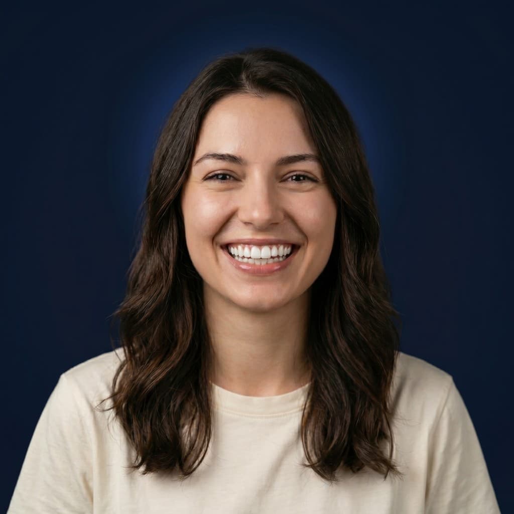 Zâmbet cu dinți albi după BrightWhite